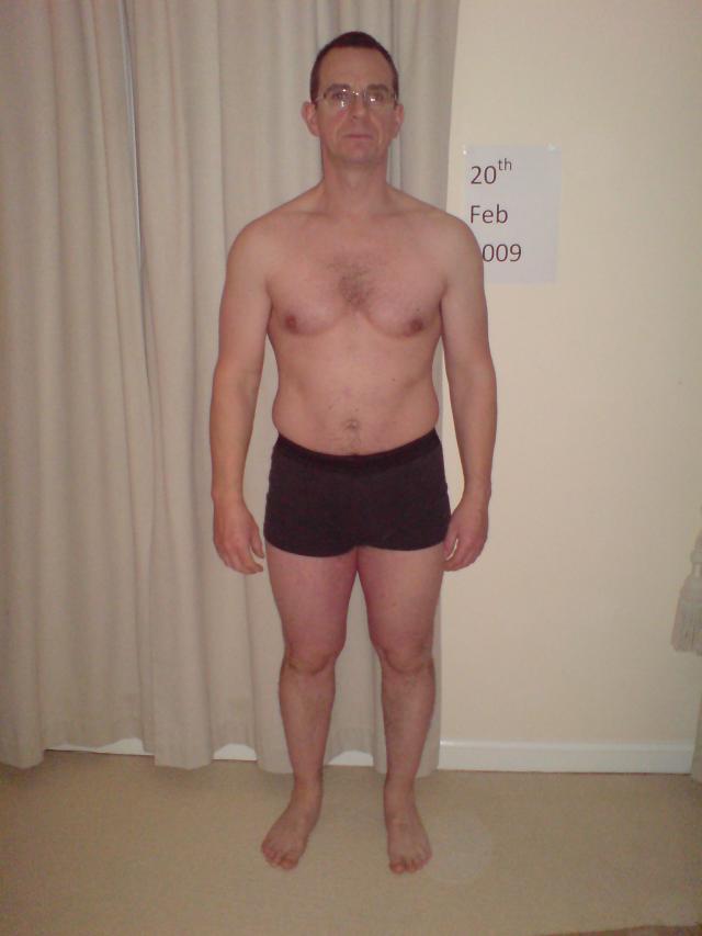 image shows: 20.2.09 my first day of dieting 13st7lbs ish!!!