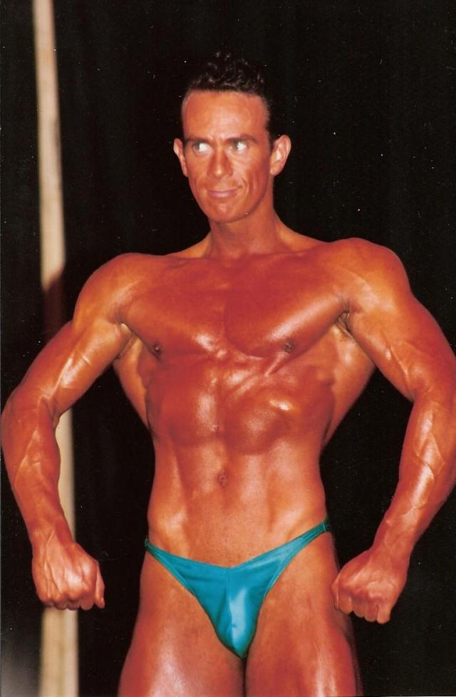 image shows: Personal Trainer Tim Sharp 1993 at London Championships winning! 26 years old