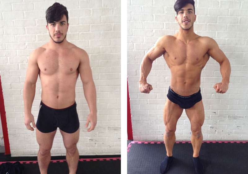 image shows: Nathan, UKBFF Junior Competitor