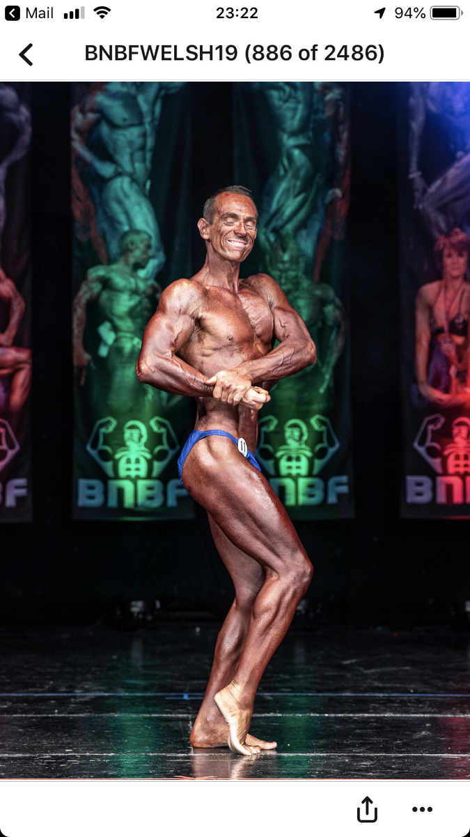 image shows: Tim posing at the 2019 BNBF Welsh