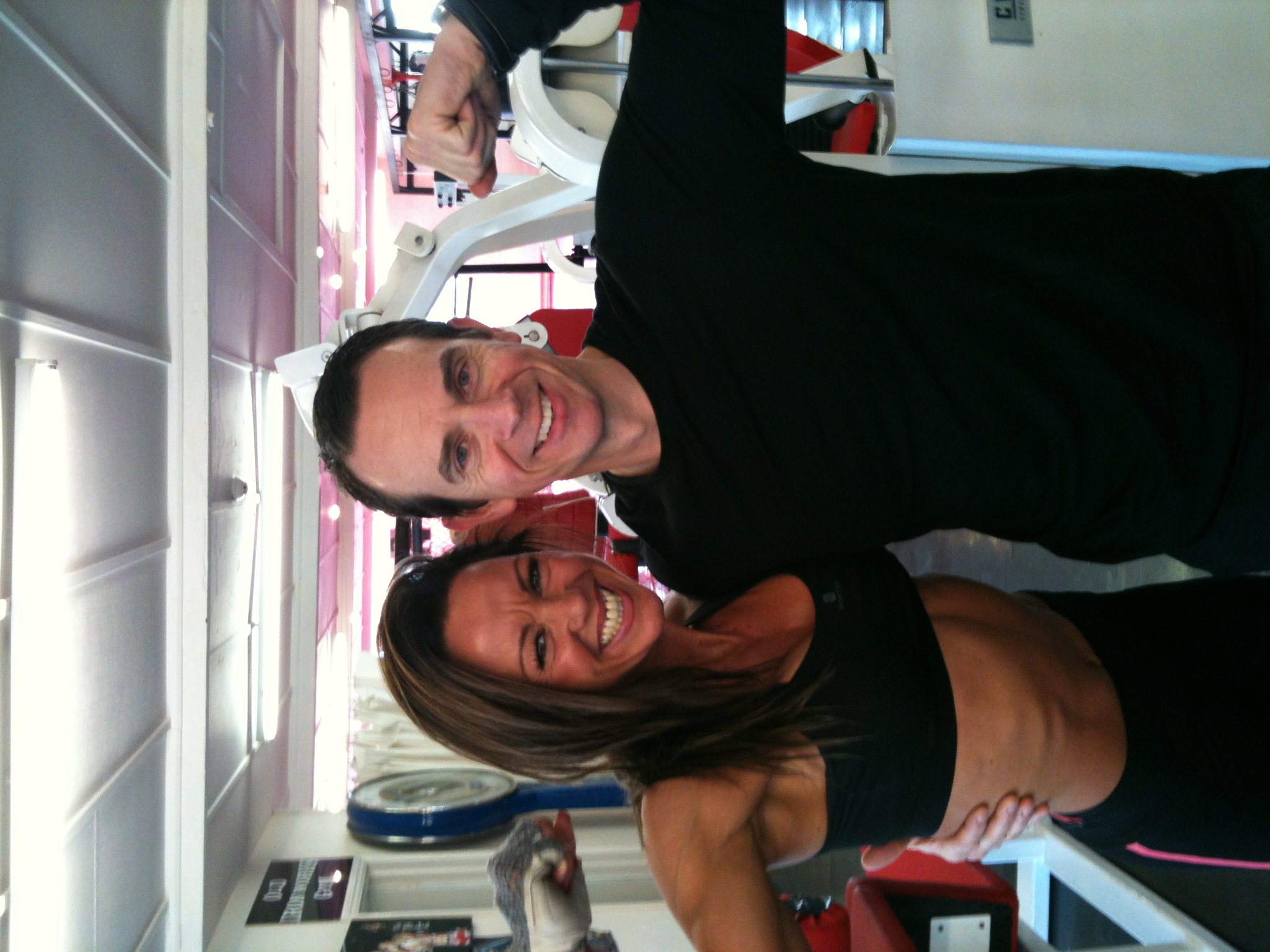 Click here to view the image of Personal Trainer Tim Sharp with Rachel at higher resolution. An image of Personal Trainer Tim Sharp with Rachel goes here.