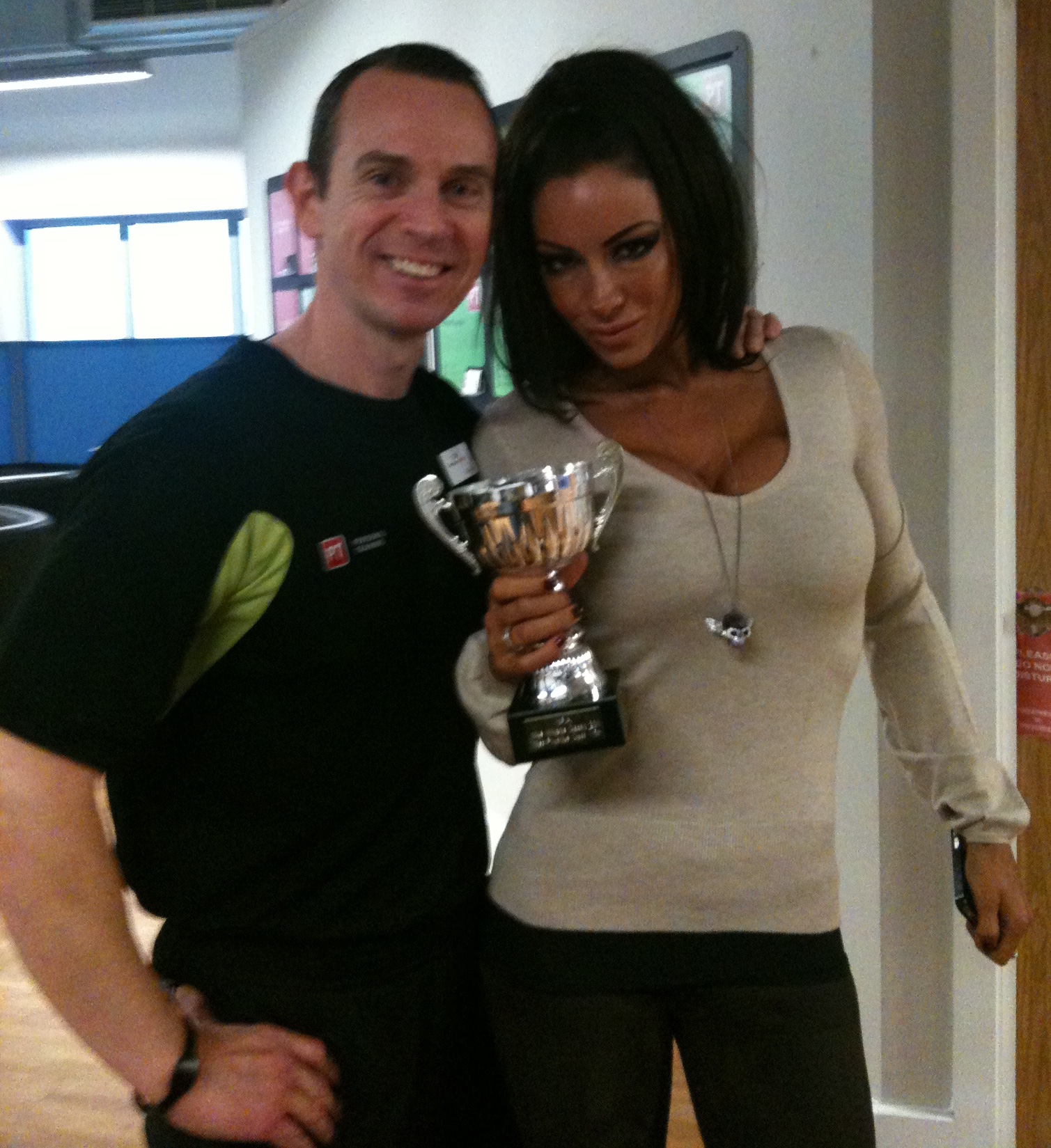 An image of Personal Trainer Tim Sharp And Jodie Marsh  2011 goes here.