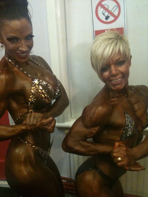 image shows: Jodie Marsh Bodybuilder 2011. Trained by Personal Trainer Tim Sharp