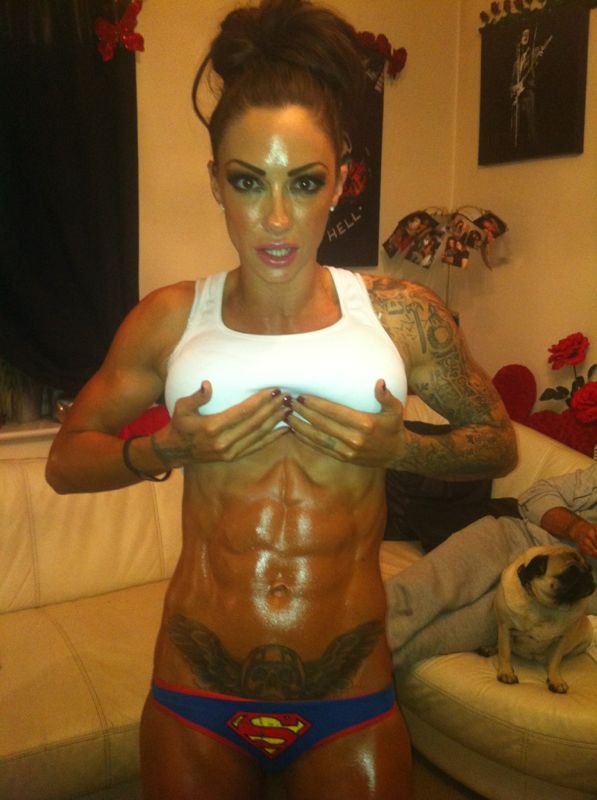 image shows: Jodie Marsh, Bodybuilder