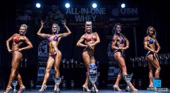 image shows: Hayley Steele United Kingdom UKDFBA Amateur Fit Body Champion 2014 