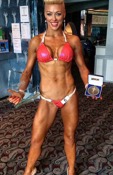 image shows: Hayley Steele United Kingdom UKDFBA Amateur Fit Body Champion