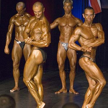 Image link to page describing Tim Sharp in Competition - Hereâ€™s me onstage in competition. I compete in the drug tested BNBF in the UK