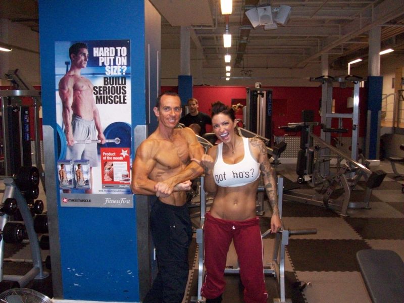 image shows: Celebrity Personal Trainer Tim Sharp In October 2009 Jodie Marsh has built a body that the media can`t get enough of with the help of Tim Sharp