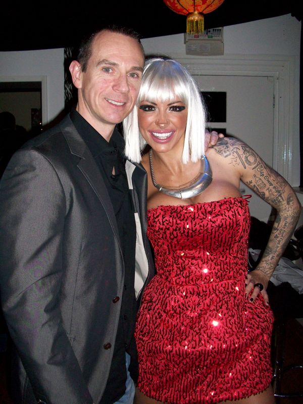 image shows: Jodie Marsh with her Personal Trainer Tim Sharp 2009. Birthday night out with Jodie 