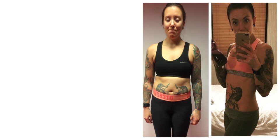 image shows: This female bodybuilder from Brentwood, Essex achieved a fantastic transformation in just ten months