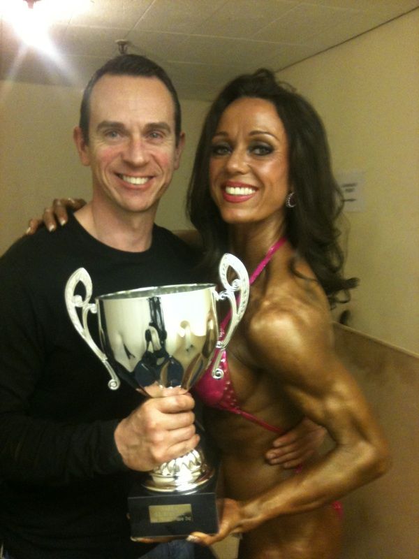 image shows: Rachel 2nd place Nabba South East trained figure