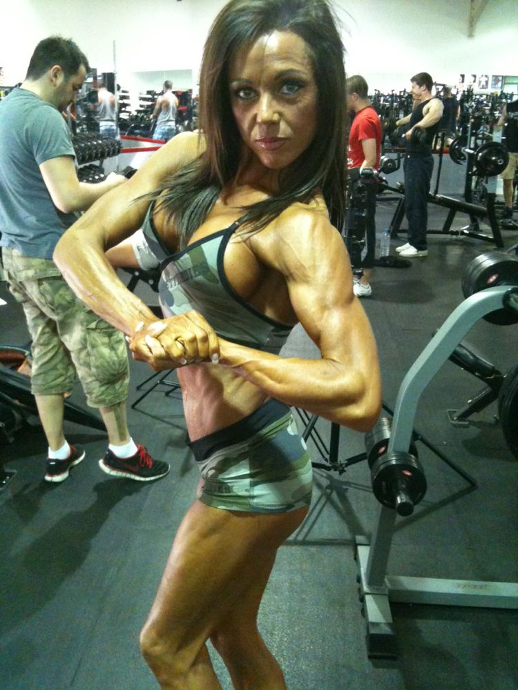 image shows: Rachel before Nabba Britain at Gareth Dix photo shoot